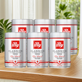 意利（illy）ILLY意大利原装进口意式黑咖啡 中烘咖啡豆250g*6罐