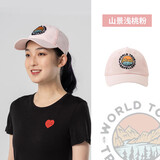 迪卡侬户外钓鱼防晒帽男女棒球帽遮阳帽ODA浅粉_山景图案均码-4247648