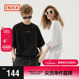 英克斯（inxx）Standby明星同款短袖T恤黑白插肩 白色 XL