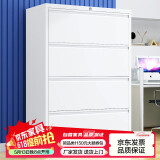 金经金属铁皮柜挂劳柜FC办公柜挂捞柜A4立式抽屉挂快劳文件柜子宽四抽卡箱