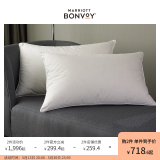 威斯汀（WESTIN） 威斯汀枕头 五星级酒店 白鹅绒羽绒毛家用单人枕芯 51×76 cm（单只+保护套）
