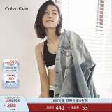 Calvin Klein内衣【节日礼物明星同款摩登引力带】女ck轻运动工字文胸QF3785AD 001-太空黑 M 推荐75B-85A