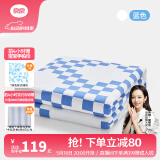 良良（liangliang）婴儿被子空调房儿童被子春夏幼儿园被子午睡新生儿抑菌被四季通用 格调蓝·薄夹棉【40G·空调被】 150*120cm盖被（适合0-6岁）