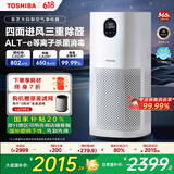 东芝（TOSHIBA）大白梨空气净化器除甲醛过敏源等离子消杀病毒细菌医护级卫健委备案家用【国家补贴】 大白梨空气消毒净化器