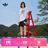 adidas居家拼接运动短裤男装阿迪达斯官方三叶草H09357 黑色/白 M(参考身高:179~185CM)