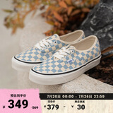 VANS范斯官方 Authentic 44 DX奶蓝棋盘格安纳海姆男女帆布鞋低帮 蓝白棋盘格 34.5