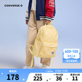 Converse 双肩背包中学生书包青少年秋季新款电脑包大容量 鹅蛋黄 M【41*31*14cm 约17.8L】