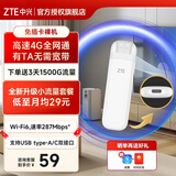中兴MF79N无线上网卡4G移动随身wifi插卡WiFi卡托车载便携式热点网络设备 中兴F32 Pro免插卡设备