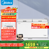 美的（Midea）423升 大容量家用冰柜大冷柜冷藏冷冻转换卧式冰箱 BD/BC-423DKEM(E)国家补贴