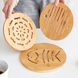 品喻（PINYU）隔热垫餐桌耐高温防烫垫竹制加厚家用碗垫耐高温盘子砂锅垫杯垫