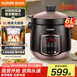 苏泊尔（SUPOR）电炖锅 电炖盅 家用6L煲汤锅煮粥燕窝炖盅多功能锅快炖砂锅炖汤锅专柜同款 DG60YC13
