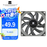 Thermalright(利民) TL-8015 8cm超薄风扇灰色风扇 S-FDB V2轴承 8cm机箱风扇4pin PWM 2200转速
