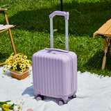 喜朗顿儿童行李箱可上飞机小型14寸登机箱迷你旅行箱女拉杆箱上特价航空 顶配专柜云朵款/浅腾紫 14英寸 全球通用登机箱【20*30*40】