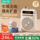 索爱（soaiy）S5小蜜蜂扩音器教师专用无线磁吸领夹蓝牙音箱音响防啸叫麦克风TF卡U盘喇叭导游户外便携式