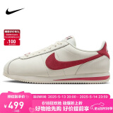 耐克NIKE女子休闲鞋板鞋阿甘鞋CORTEZ新年红运动鞋FZ5167-133帆白36