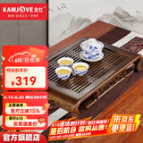 金灶（KAMJOVE） 鸡翅木实木茶盘 茶具套装茶台茶托整套茶海 抽屉式茶具蓄水托盘 KW-50鸡翅木 1件
