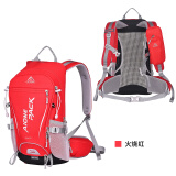 艾王品牌新款户外骑行背包25L悬浮登山包双肩包超轻旅行徒步双肩背包 新火烧红25L 25升（赠防雨罩+头盔网+手机包）