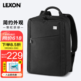 乐上（LEXON）商务双肩包笔记本电脑包男14英寸休闲手提包男旅行多功能书包