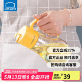 乐扣乐扣(LOCK&LOCK)大容量玻璃油壶可拆洗防滑油瓶酱油调味壶550ml黄色