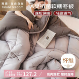 雅鹿·自由自在A类被子春秋季棉被芯单双人宿舍学生8斤200x230cm 古典灰