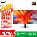 HKC 31.5英寸4K超清大屏幕P3广色域 广视角微边框 商用办公壁挂低蓝光不闪屏PS5台式电脑显示器T3252U