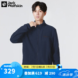 Jack Wolfskin狼爪抓绒衣男秋冬款户外抓绒外套防风保暖加厚抓绒内胆5032751 5032751-1010/宝蓝色 L 180/100A
