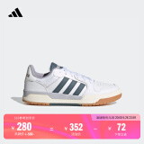 adidas ENTRAP休闲低帮运动板鞋少年感复古篮球鞋男女阿迪达斯 白/蓝绿JR7984     36