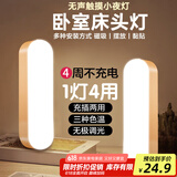 大头人（datouren）小夜灯床头灯阅读灯卧室宿舍灯充电磁吸灯壁灯橱柜灯led触摸小灯