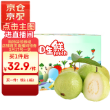 京鲜生 白心奶油芭乐 番石榴 轻微红点 净重3斤 单果150g+ 生鲜水果