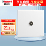 罗格朗（LEGRAND）开关插座面板 简悦系列陶瓷白色 86型墙壁插座 一位电视插座