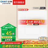 正泰（CHNT）开关插座面板2L系列 斜五孔插座暗装 空调插座USB插座面板 白色 空白面板
