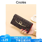 蔻一（Cnoles）钱包女士长款手拿包时尚印花钱夹品牌零钱包生日礼物送女友老婆