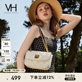 VANESSA HOGAN VH女包茵然软包系列复古太阳神斜挎包菱格链条腋下包小众单肩包