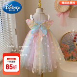 迪士尼（Disney）童装女童连衣裙夏季蛋糕裙儿童公主裙夏天超仙蝴蝶仙子蓬蓬裙女孩 彩虹蝴蝶geaaoaq【夏款】 110 尺码4~5岁【100-110cm】