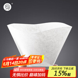 Hero咖啡滤纸扇形滤纸手冲咖啡滤纸滴漏咖啡机过滤纸白色100片