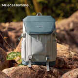 Mr.ace Homme户外双肩包女轻便大容量徒步背包大学生运动旅行书包男