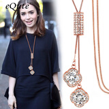 依特毛衣链女长款项链女秋冬衣服毛衣挂件链子装饰配饰生日礼物送女友 金色