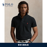 Polo Ralph Lauren 拉夫劳伦男装 经典款修身网眼布短袖网球衫RL13502 001-黑色 L