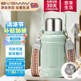 宝威玛（BVGMAV）保温杯大容量不锈钢户外便携提手运动水杯壶高档儿童大肚杯1200ml