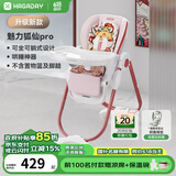 哈卡达（HAGADAY）婴儿餐椅儿童多功能宝宝儿童餐椅可折叠便携式吃饭桌座椅可调节 升级款-魅力狐仙Pro