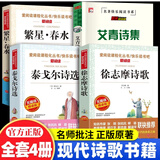 现代诗歌集精选小学生现代诗集四年级下册必读课外书 冰心繁星春水艾青诗选泰戈尔诗选徐志摩诗歌全集 4-5-6年级课外阅读书籍三四五六年级必读的课外书儿童文学 繁星.春水 小学生现代诗四年级 给孩子的诗 
