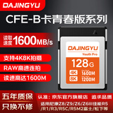 DAJINGYU大鲸鱼cfexpress存储卡 CFE-B影像卡CFE Type B 高速相机内存卡 xqd升级卡 适用尼康佳能松下富士 【超值推荐】CFE-B青春版-128GB 官方标配-存储卡