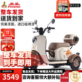 凤凰甲壳虫电动三轮车家用小型老年代步电动车老人休闲电瓶车 800W+48V20A锂电+续航约42.5公里
