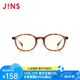 睛姿（JINS）防蓝光眼镜儿童学生防辐射眼镜护目镜TR90镜框FPC17A104【2-8岁】 487 棕色（有包装）