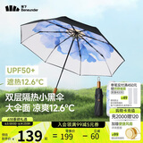 蕉下（beneunder）防紫外线遮阳伞三折双层黑胶晴雨伞防晒伞BM664蓝铃