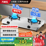 万家乐燃气灶【国家补贴15%】【ITB91】 5.0kW大火力不锈钢煤气灶双灶家用台式燃气灶具JZY-ITB91液化气