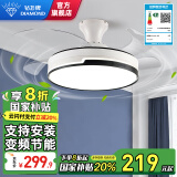 钻石牌（DIAMOND）吊扇灯隐形风扇灯变频led餐厅吊灯客厅中式灯饰餐厅灯遥控灯具WY 变频吸顶48寸遥控6档/一级