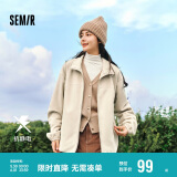 森马（Semir）张新成同款夹克男冬抗静电外套摇粒绒情侣上衣109724108203
