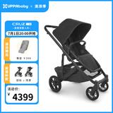 UPPAbabyCRUZ婴儿车高景观婴儿推车双向 可坐可躺 易折叠 宝宝手推车 CRUZ V2黑色JAKE【不含睡篮】
