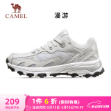 骆驼（CAMEL）漫游户外复古慢跑鞋男休闲运动 K13S09L7015-1 奶白/椰灰 41